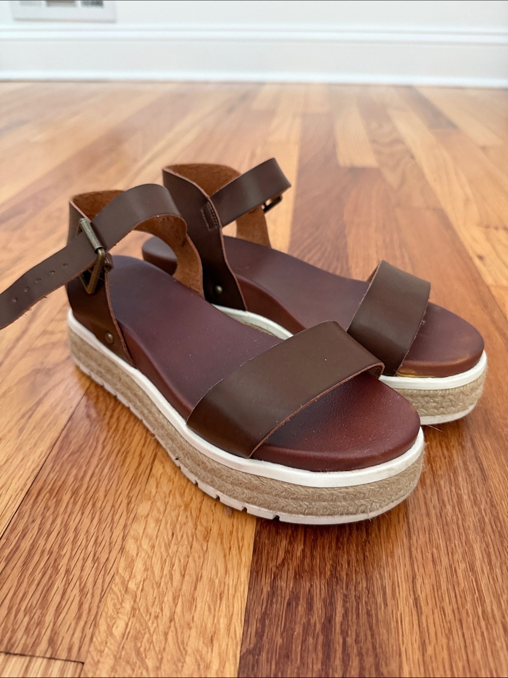 Women’s Brown Platform Espadrille Sandals